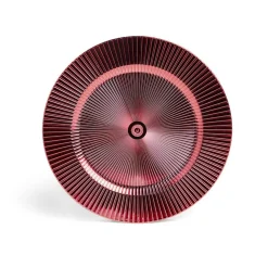 Gifi Sous assiette rond strié rouge Ø33cm