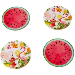 Gifi Sous verre décor exotique X 4