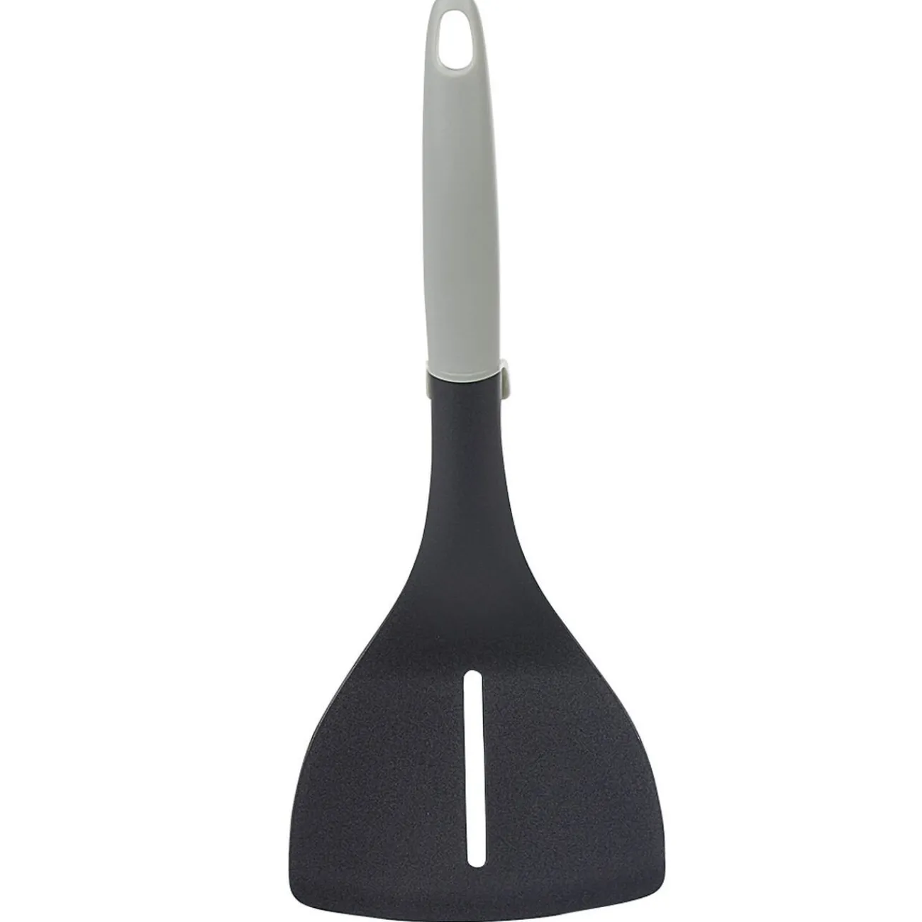 Gifi Spatule à trou polyamide manche en polypropylène gris noir