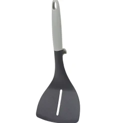 Gifi Spatule à trou polyamide manche en polypropylène gris noir