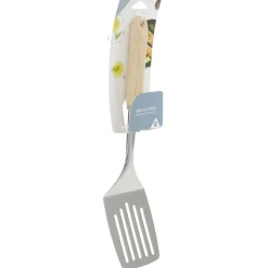 Gifi Spatule ajourée en inox avec manche en bois