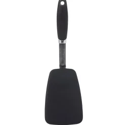 Gifi Spatule de cuisine en inox et silicone noir