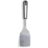 Gifi Spatule de cuisine en inox avec manche en plastique noir L.31cm