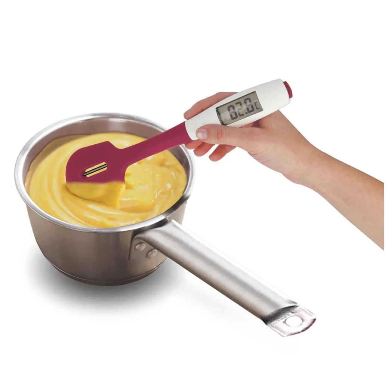 Gifi Spatule Metaltex thermomètre à sonder 2 en 1