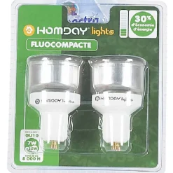Gifi Ampoule^Spot fluocompacte Homday x2