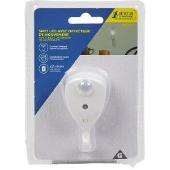 Gifi Accessoires Électriques^Spot LED détecteur de mouvement avec crochet