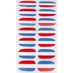 Gifi Beauté^Sticker ongles tricolore supporter France x14