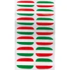Gifi Beauté^Sticker ongles tricolore supporter Italie x14