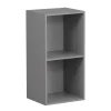 Gifi Rangement|Structure Box Cube 2 cases 35x30x70cm bois gris