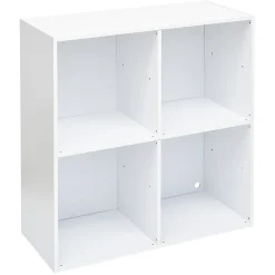 Gifi Rangement|Structure Box Cube 4 cases 70x30x70cm bois blanc
