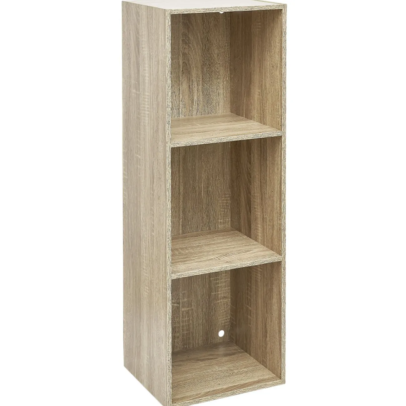 Gifi Rangement|Structure Box Cube 3 cases 35x30x105cm bois marron