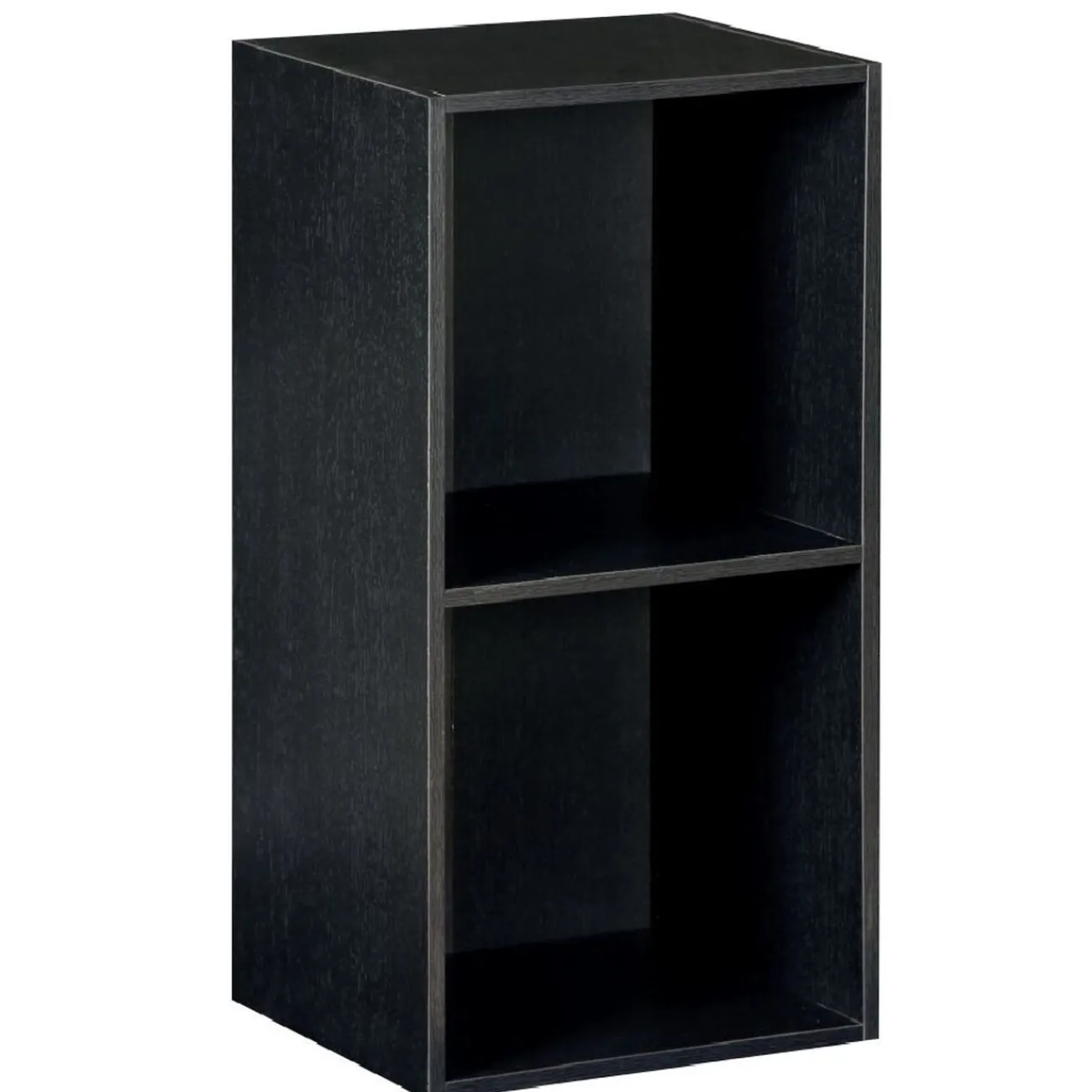 Gifi Rangement|Structure Box Cube 2 cases 35,2x30x69,2cm bois noir