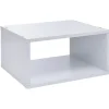 Gifi Rangement|Structure Box Cube demi cube 35x30x17cm métal blanc
