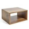 Gifi Rangement|Structure Box Cube demi cube 35,2x30x17cm bois marron
