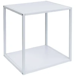 Gifi Rangement|Structure Box Cube 35x30x35cm métal blanc