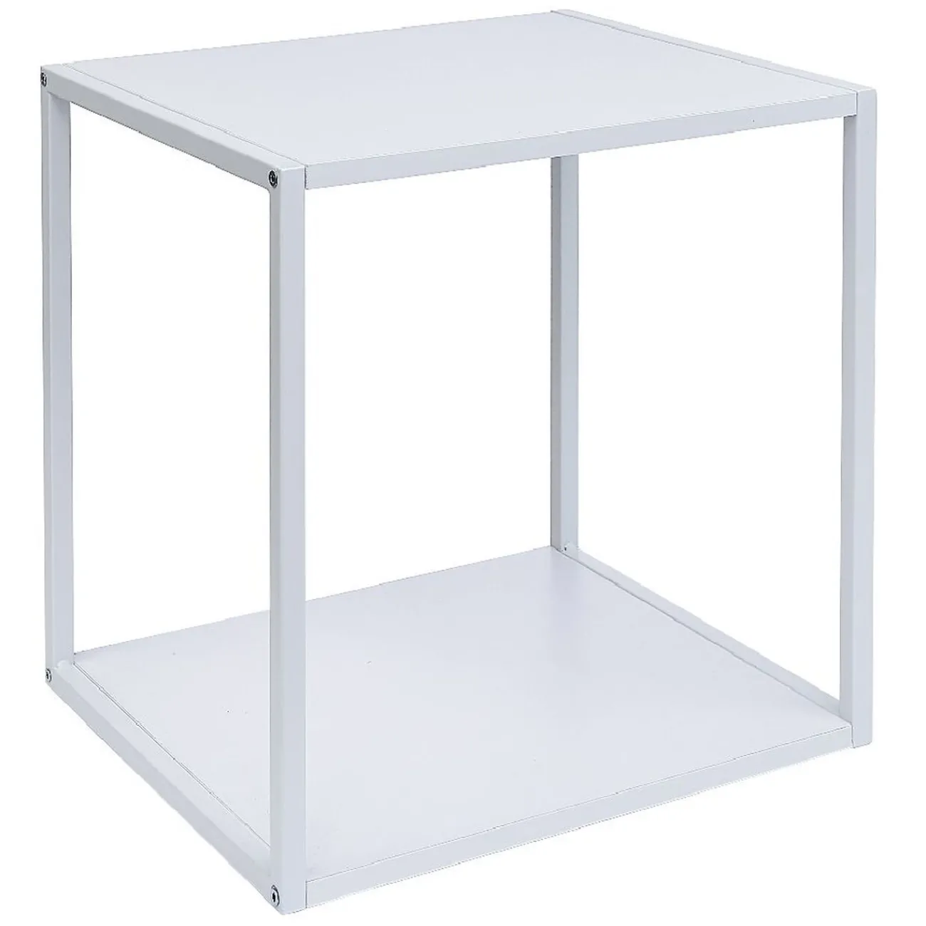 Gifi Rangement|Structure Box Cube 35x30x35cm métal blanc