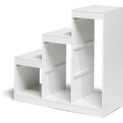 Gifi Rangement|Structure pour bac de rangement 6 cases bois blanc