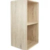 Gifi Rangement|Structure étagère 2 cases bois clair