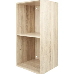 Gifi Rangement|Structure étagère 2 cases bois clair