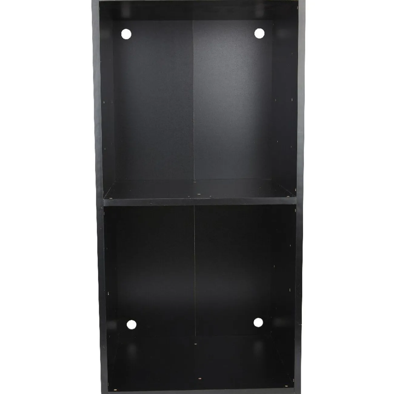 Gifi Rangement|Structure étagère 2 cases bois noir