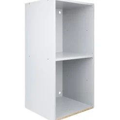 Gifi Rangement|Structure étagère 2 cases bois gris