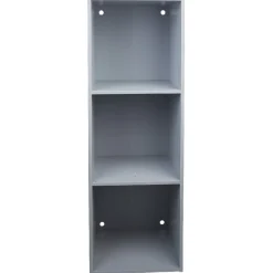 Gifi Rangement|Structure étagère 3 cases bois gris