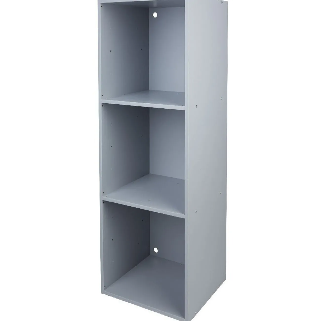 Gifi Rangement|Structure étagère 3 cases bois gris