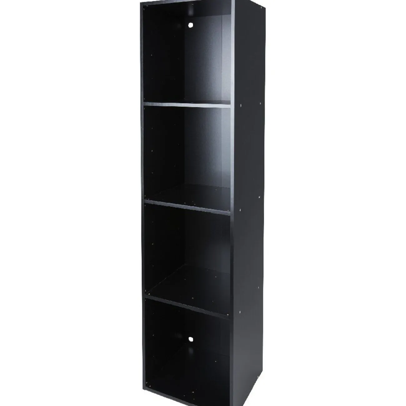 Gifi Rangement|Structure étagère 4 cases bois noir