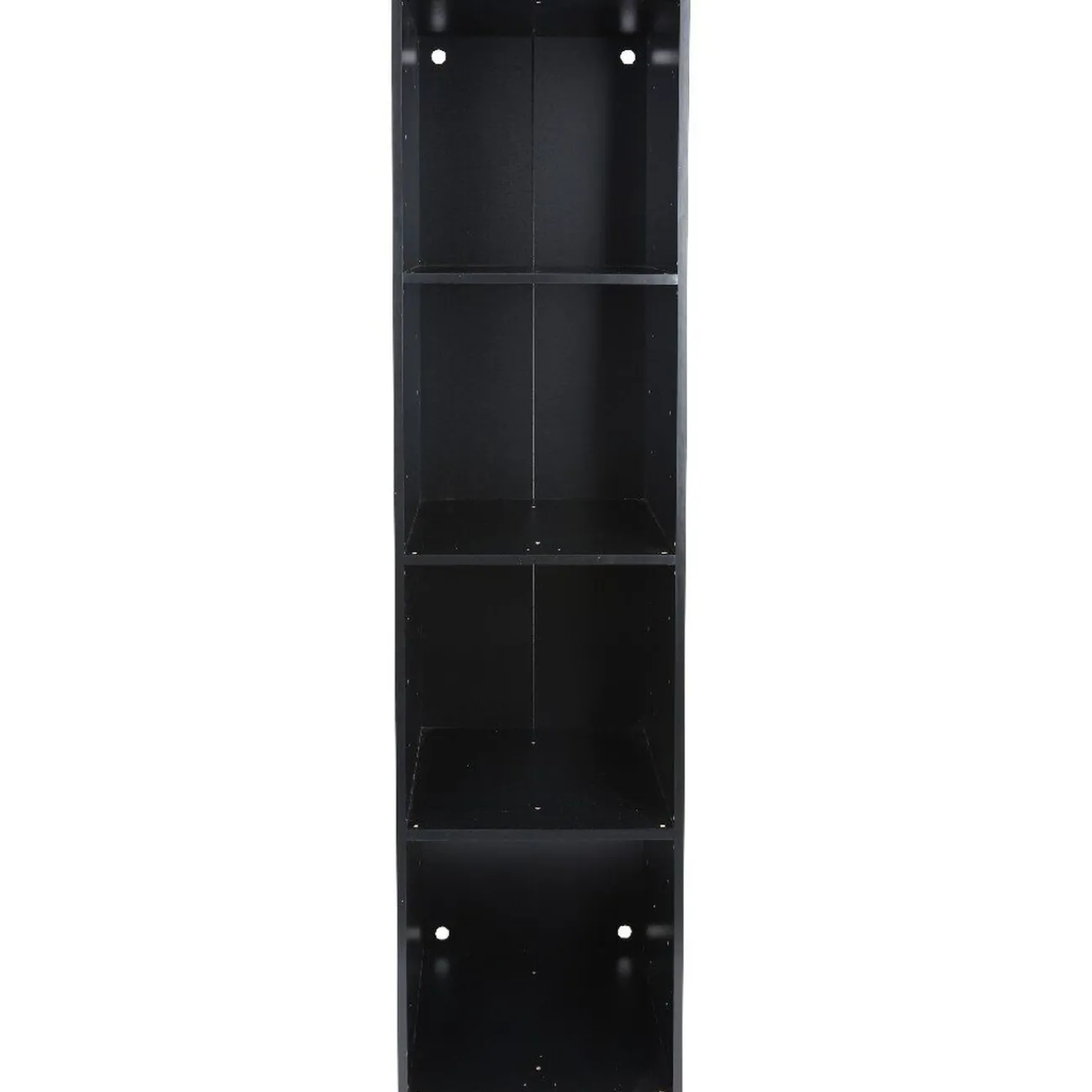 Gifi Rangement|Structure étagère 4 cases bois noir