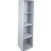 Gifi Rangement|Structure étagère 4 cases bois gris