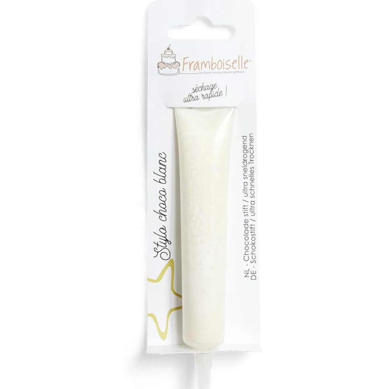 Gifi Stylo à pâtisserie choco blanc Framboiselle 25g