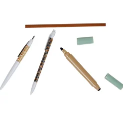 Gifi Beauté^Stylo design militaire et motif renard x4