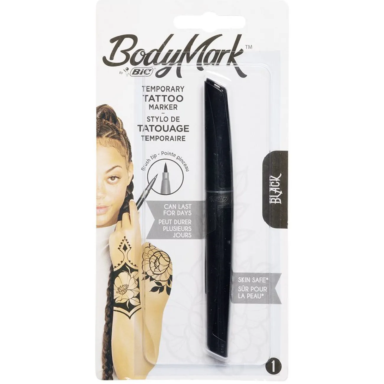 Gifi Beauté^Stylo pour tatouage temporaire BIC noir