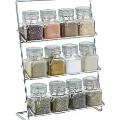 Gifi Support à épices en métal avec 12 bocaux
