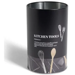 Gifi Support à ustensiles en métal noir design Kitchen tools Ø11xH17,4cm
