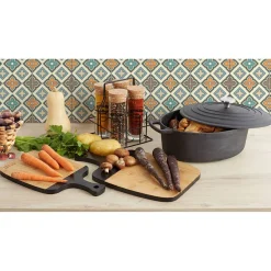 Gifi Support avec 4 pots à condiments