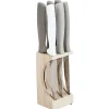 Gifi Support bois et 6 couteaux de cuisine