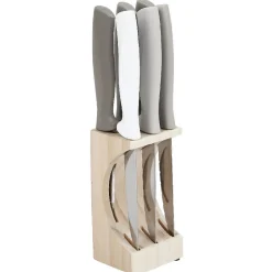 Gifi Support bois et 6 couteaux de cuisine