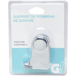 Gifi Equipement Douche^Support de pommeau de douche réglable plastique