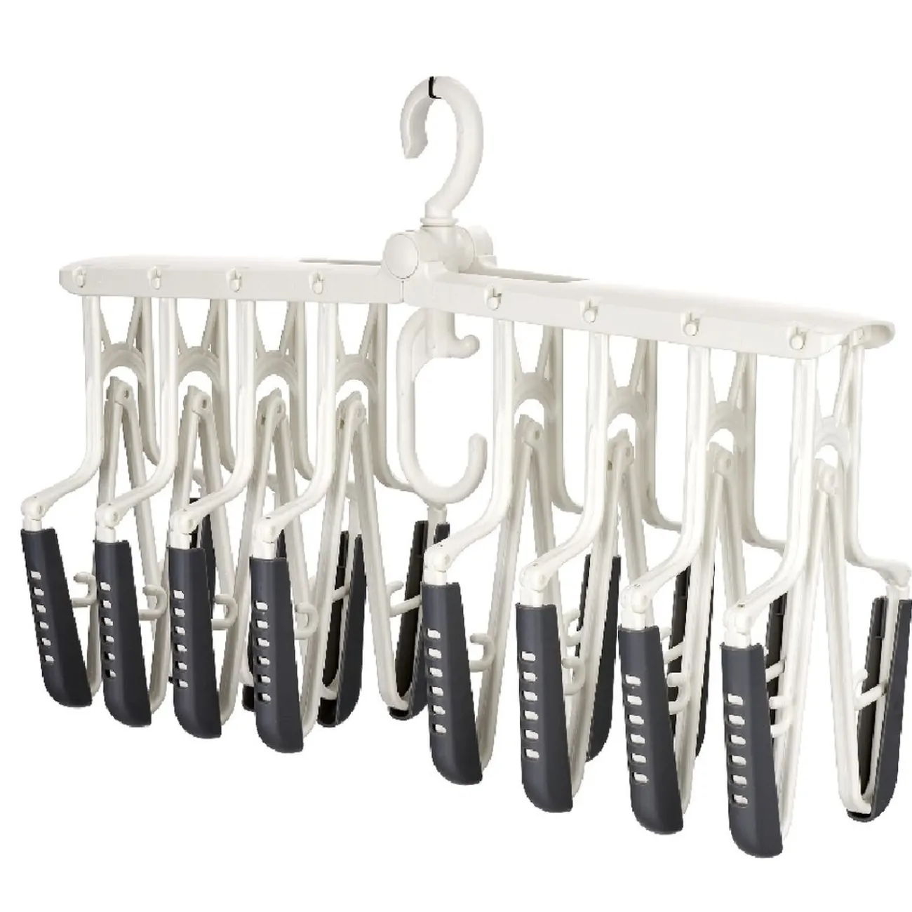 Gifi Rangement|Support malin 8 cintres en 1 pour penderie blanc