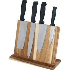 Gifi Support pour couteaux bois d'acacia 26,9x10,3xH21cm