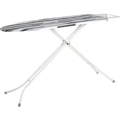 Gifi Entretien Du Linge|Table à repasser design rayures gris noir
