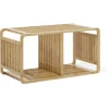 Gifi Rangement|Étagère 2 cases Macao bambou naturel - L33xH.64,5xP.33 cm