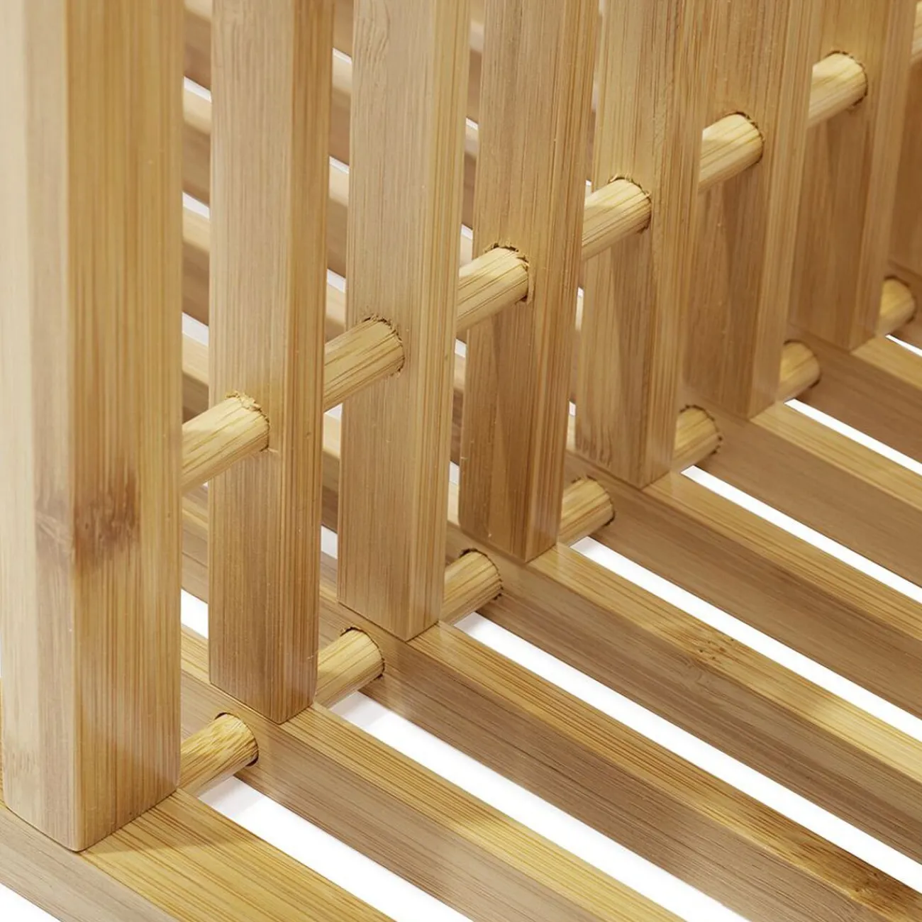 Gifi Rangement|Étagère 2 cases Macao bambou naturel - L33xH.64,5xP.33 cm