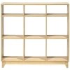 Gifi Rangement|Étagère 9 compartiment bois Dimensions: 102x29,7h96 coul nat