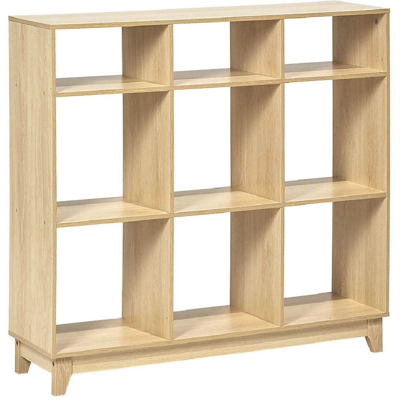 Gifi Rangement|Étagère 9 compartiment bois Dimensions: 102x29,7h96 coul nat