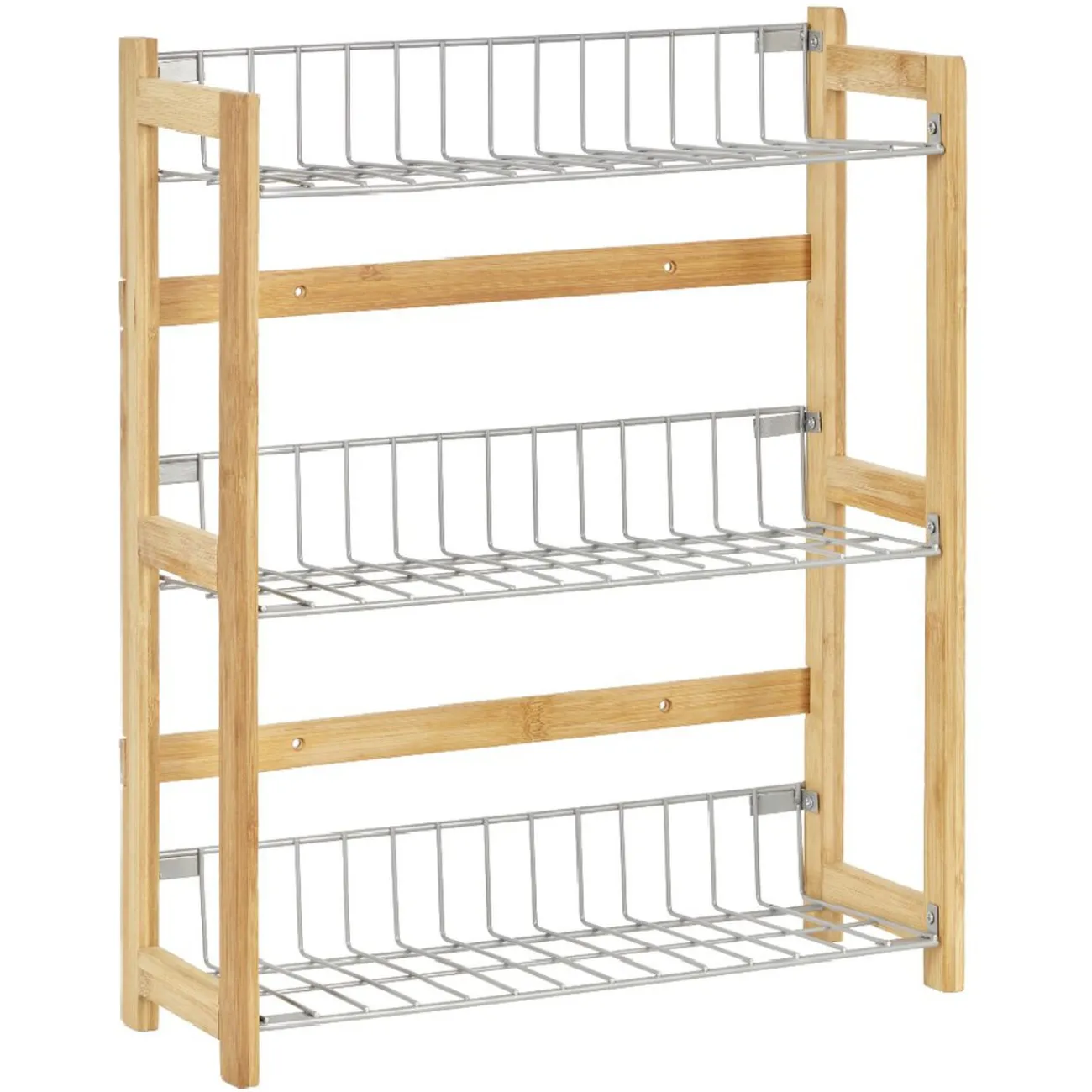 Gifi Étagère à épices en bambou 3 niveaux