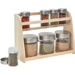 Gifi Étagère à épices et ses 8 bocaux