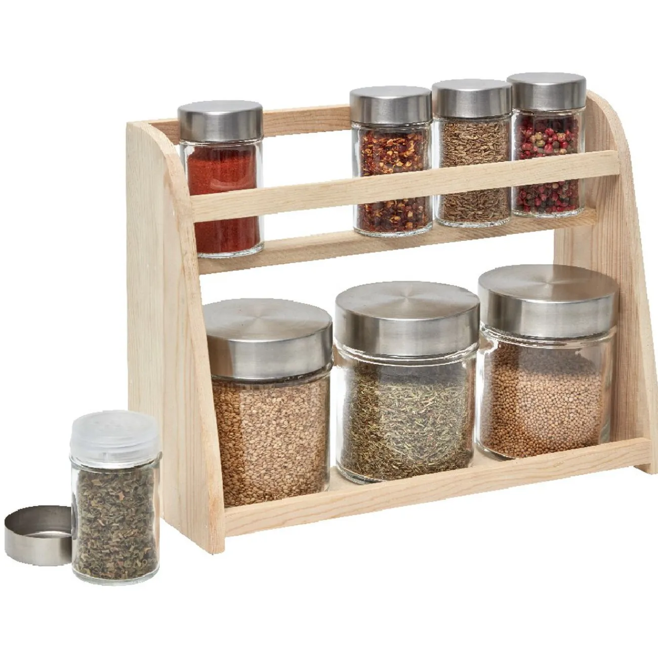 Gifi Étagère à épices et ses 8 bocaux