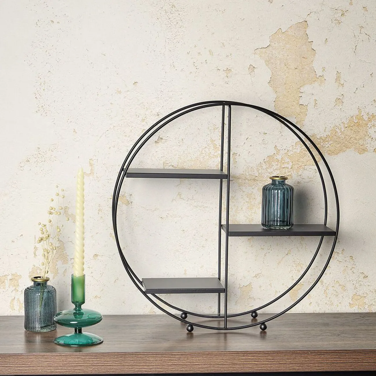 Gifi Rangement|Étagère à poser métal noir